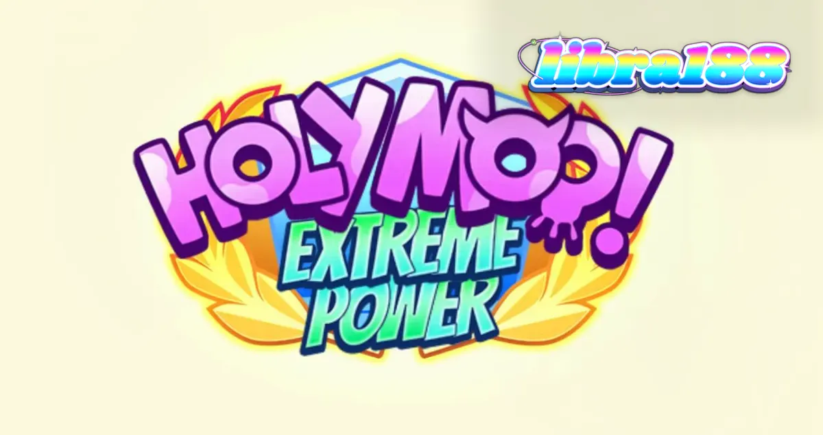 Tampilan visual slot Holy Moo! Extreme Power dengan karakter dewa sapi yang lucu di latar belakang Olympus.